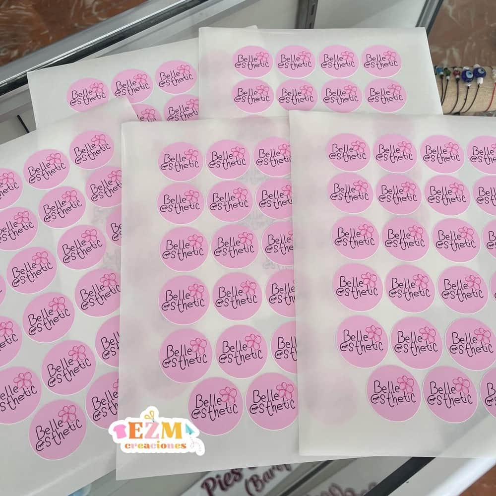100 Stickers Redondos 1.5”