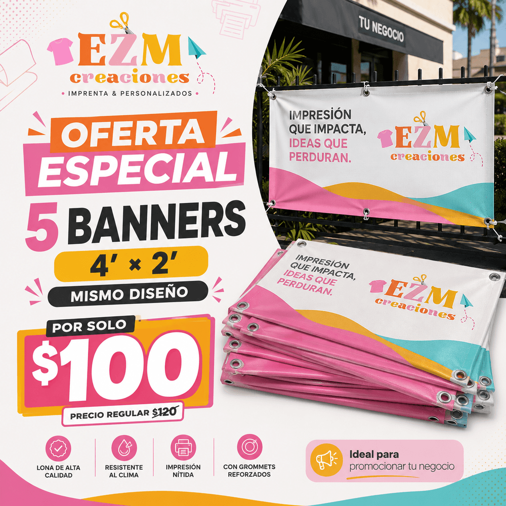 5 Banner 4x2’